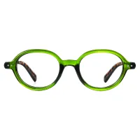 Round Green Eyeglasses