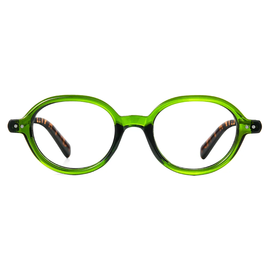 Round Green Eyeglasses