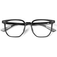 Square Black Eyeglasses