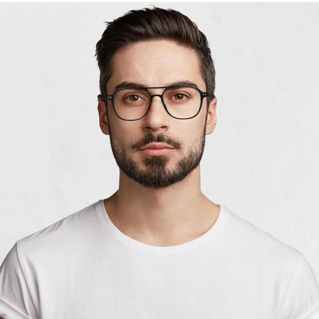 Aviator Black Eyeglasses