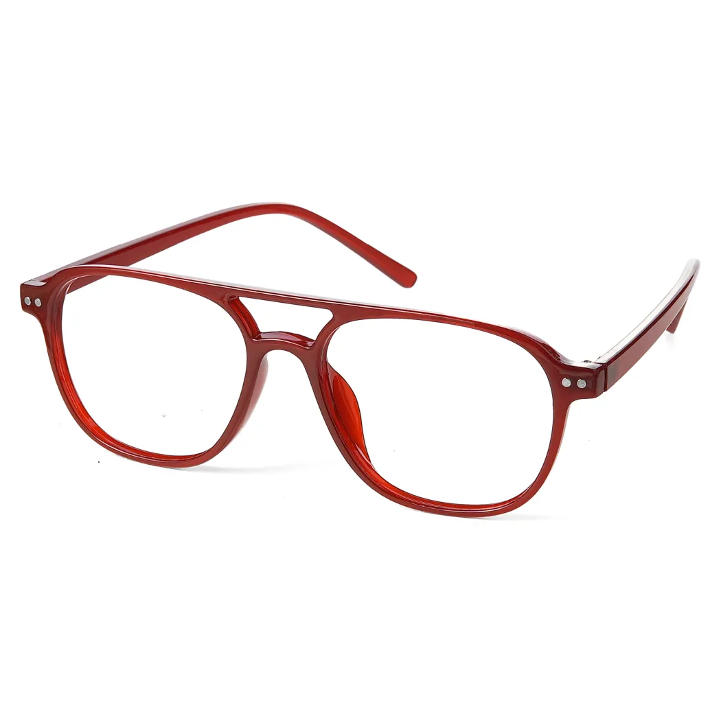 Aviator Red Eyeglasses