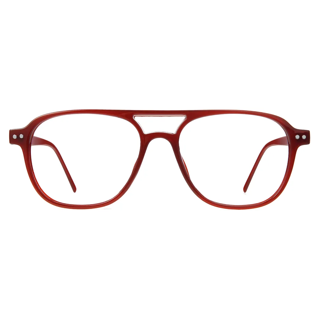 Aviator Red Eyeglasses