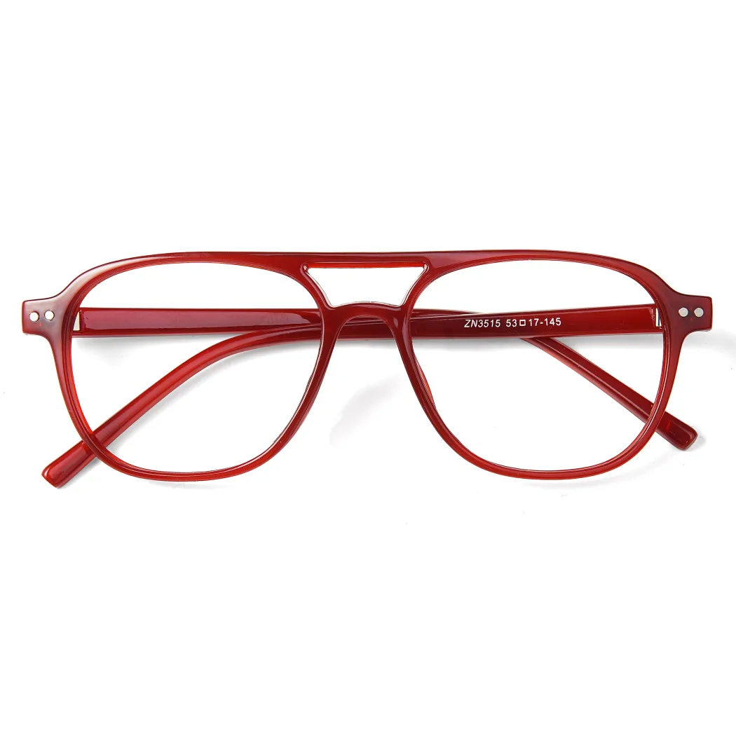 Aviator Red Eyeglasses