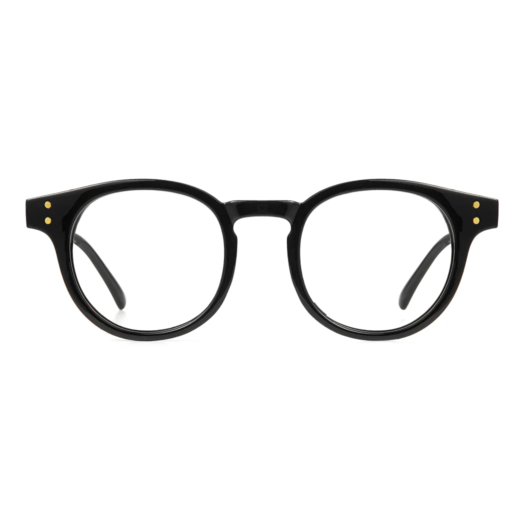 Round Black Eyeglasses