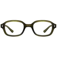 Rectangle Green Eyeglasses
