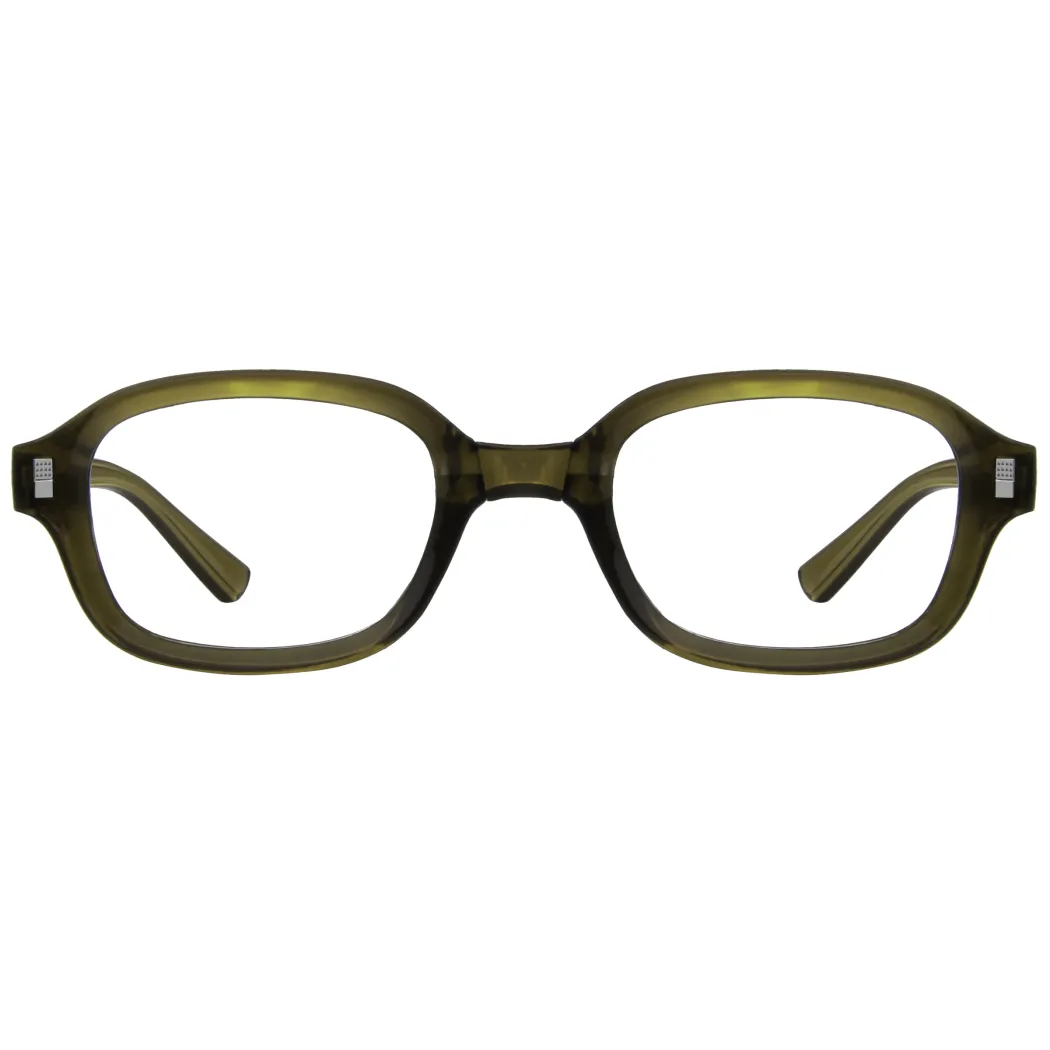 Rectangle Green Eyeglasses