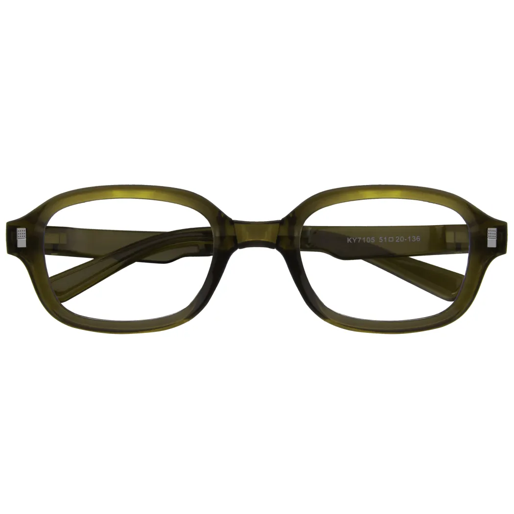 Rectangle Green Eyeglasses