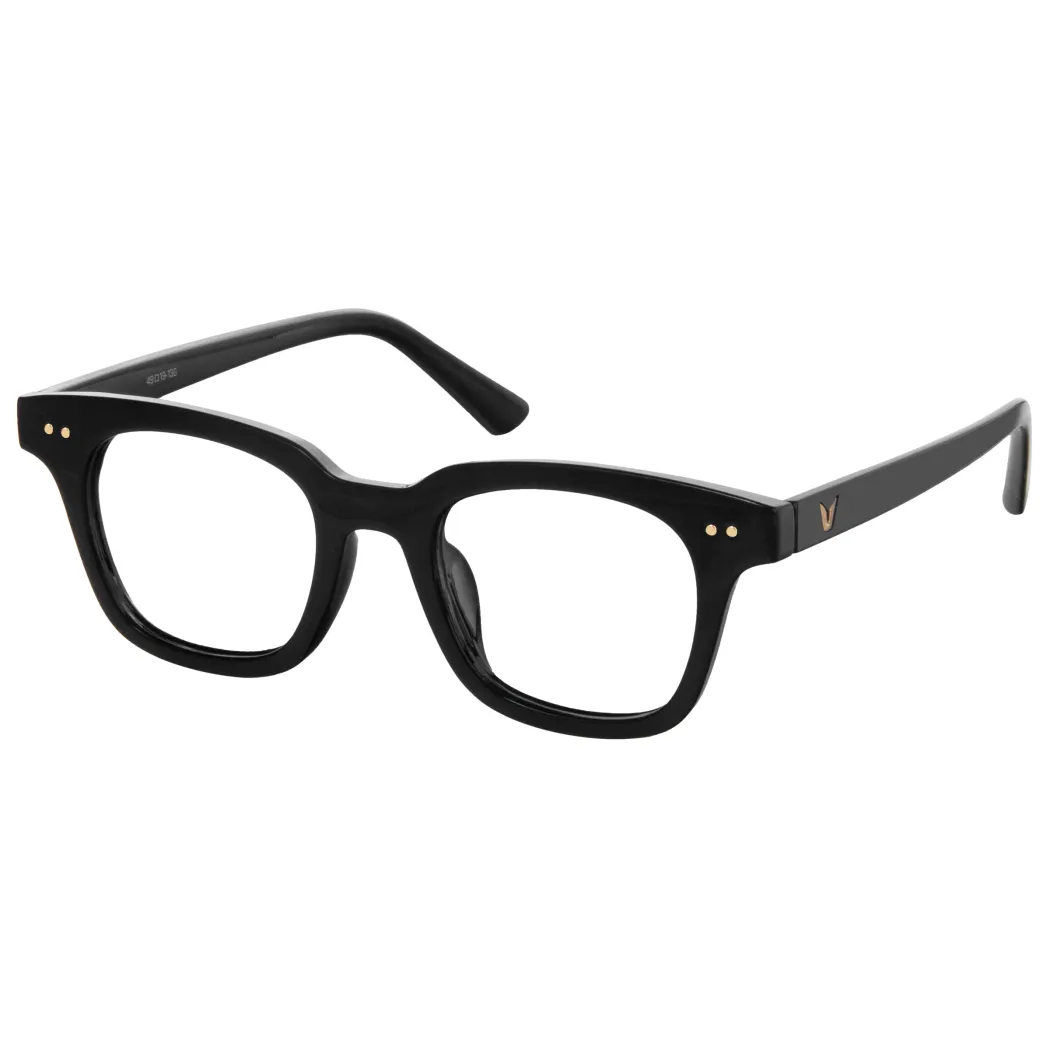 Square Black Eyeglasses