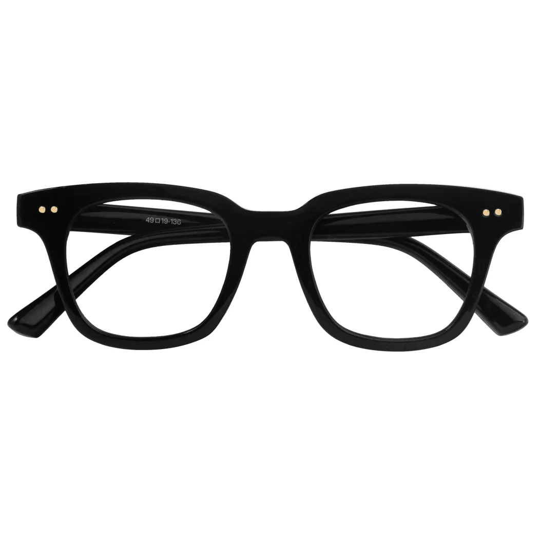 Square Black Eyeglasses