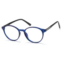 Round Transparent Blue