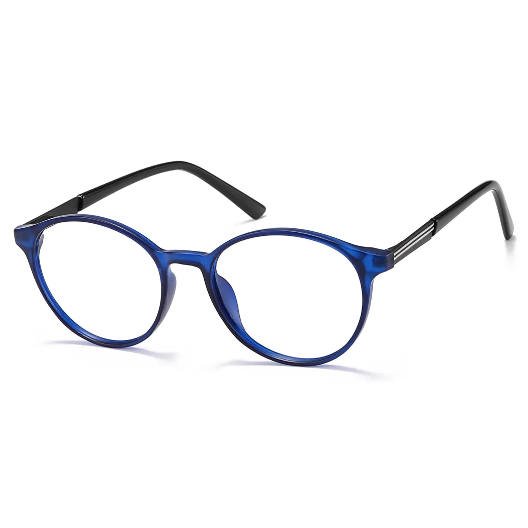 Round Transparent Blue