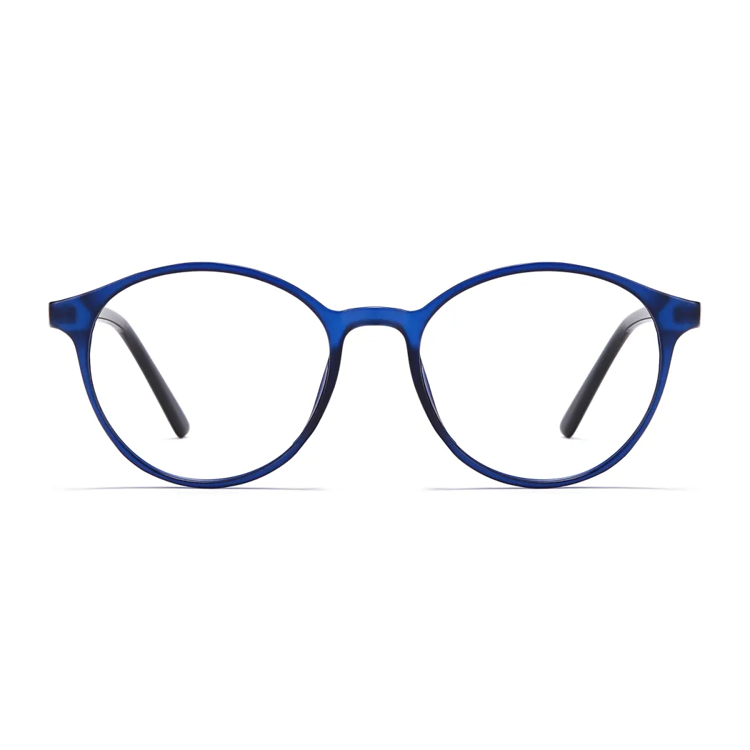 Round Transparent Blue