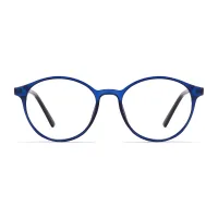 Round Transparent Blue
