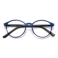 Round Transparent Blue
