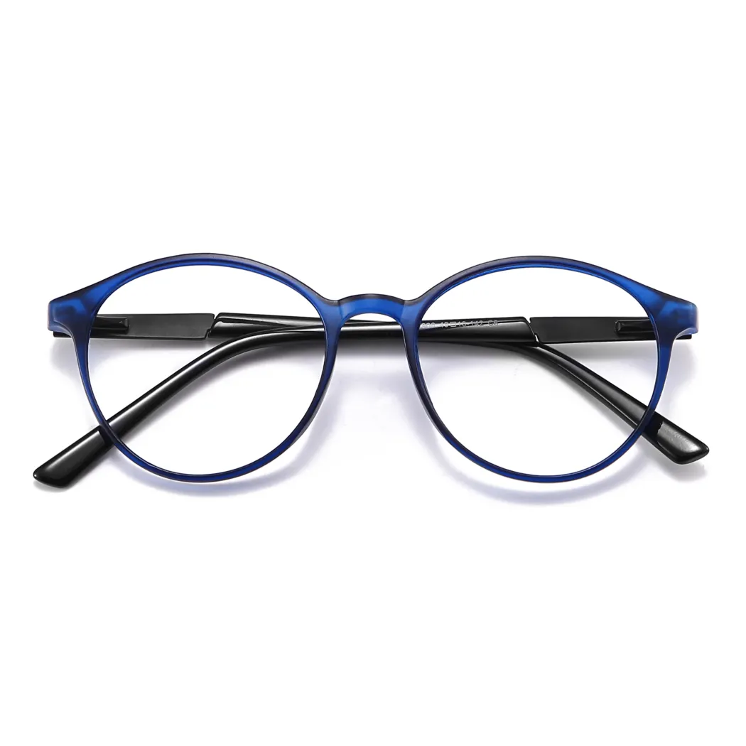 Round Transparent Blue
