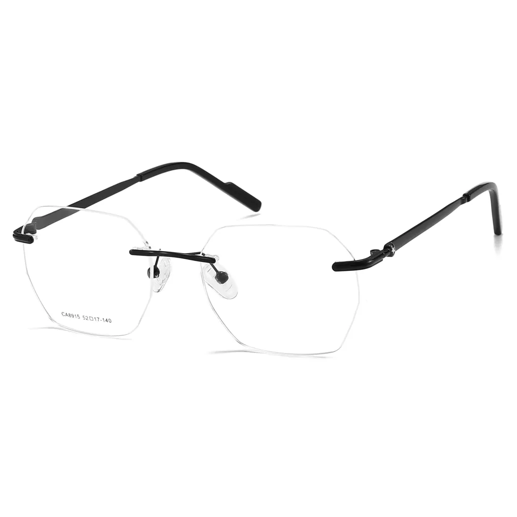 Geometric Black Eyeglasses