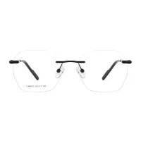 Geometric Black Eyeglasses