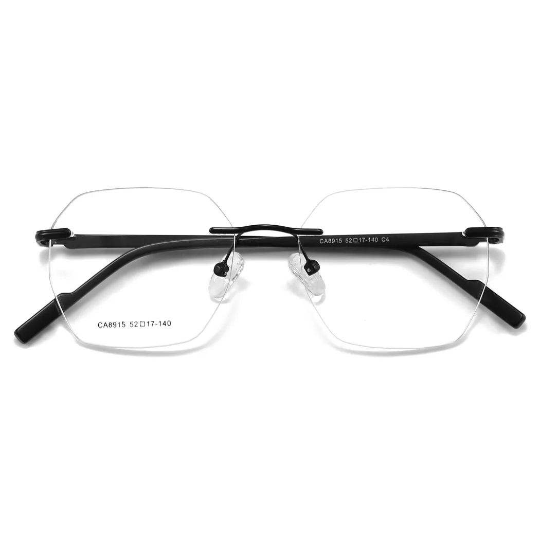 Geometric Black Eyeglasses