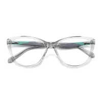 Cat-eye Transparent Gray Eyeglasses