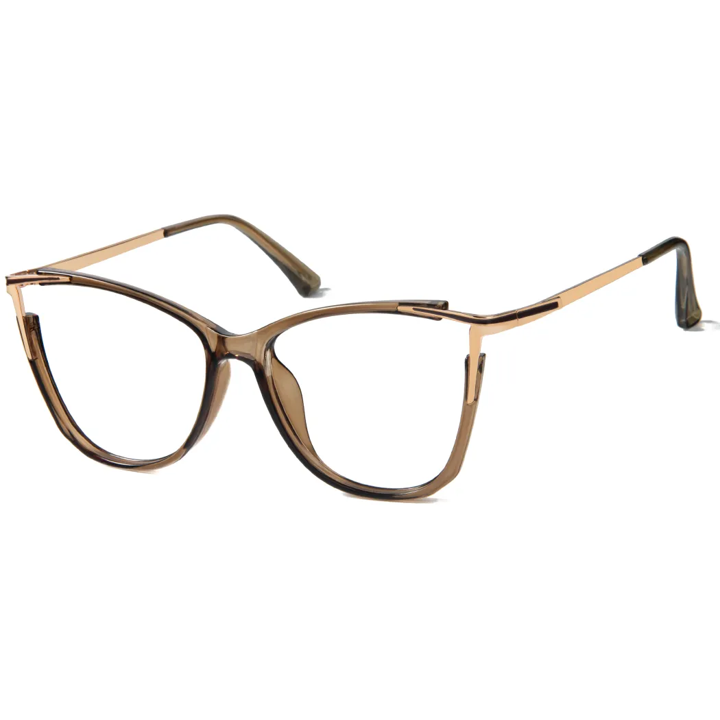 Cat-eye Light Brown Eyeglasses
