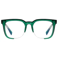 Square Green Eyeglasses