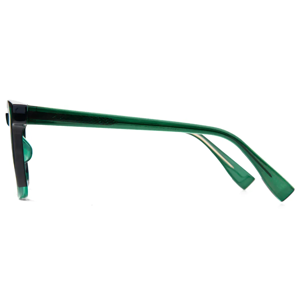 Square Green Eyeglasses