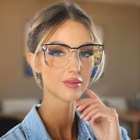 Square Green Eyeglasses