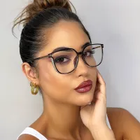 Cat-eye Gradient Red Eyeglasses