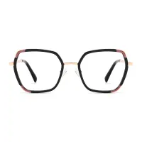 Geometric Black Eyeglasses