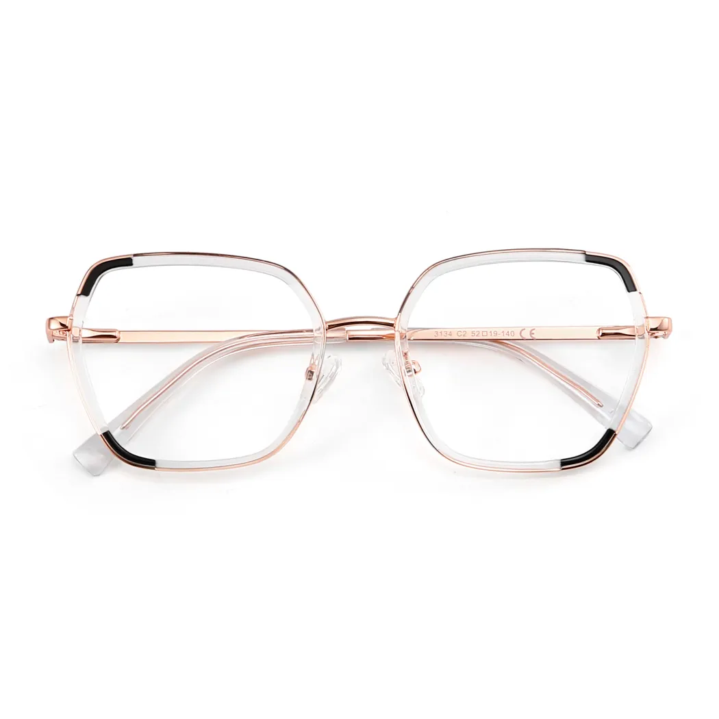 Geometric Clear Eyeglasses