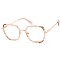 Geometric Rose Gold Eyeglasses