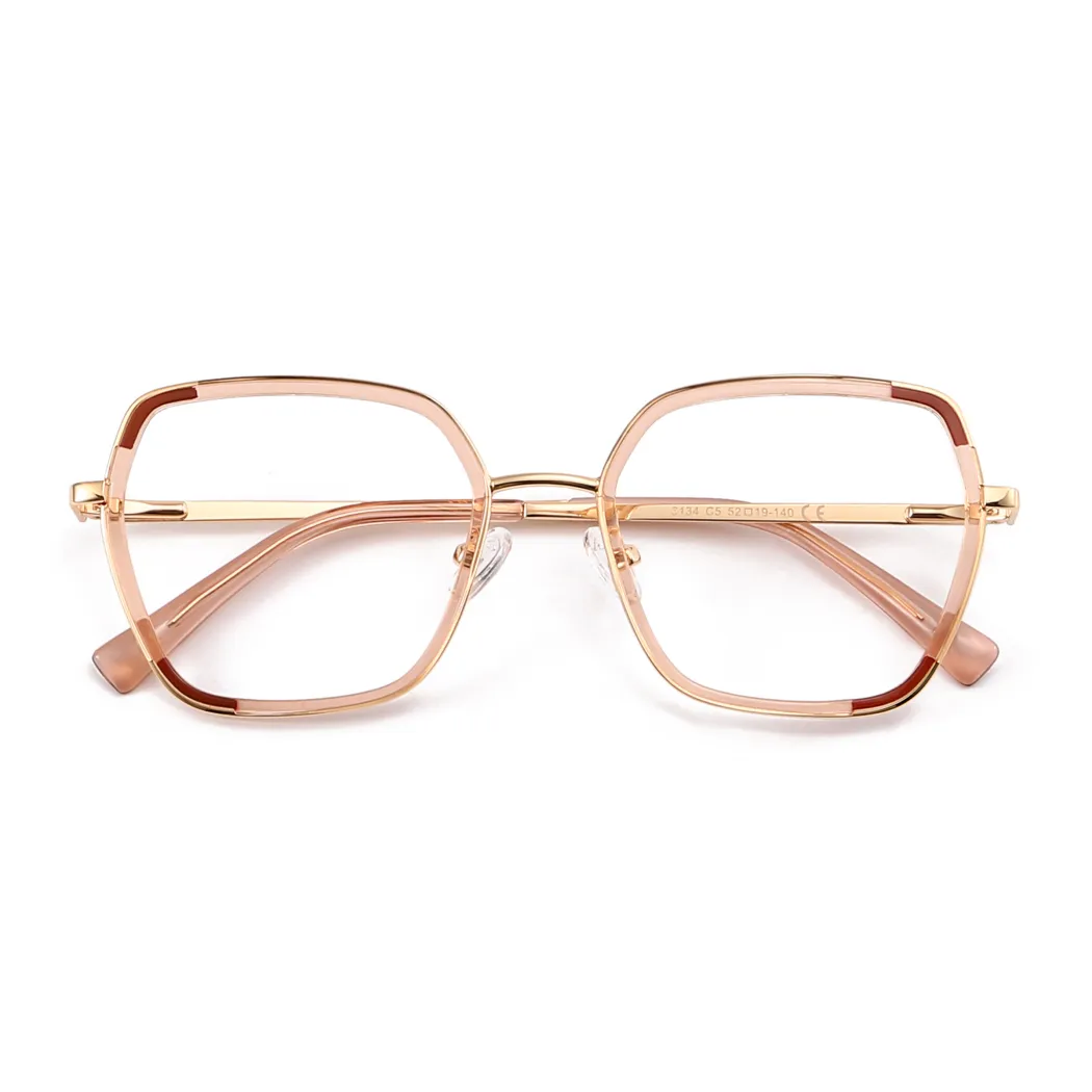 Geometric Rose Gold Eyeglasses