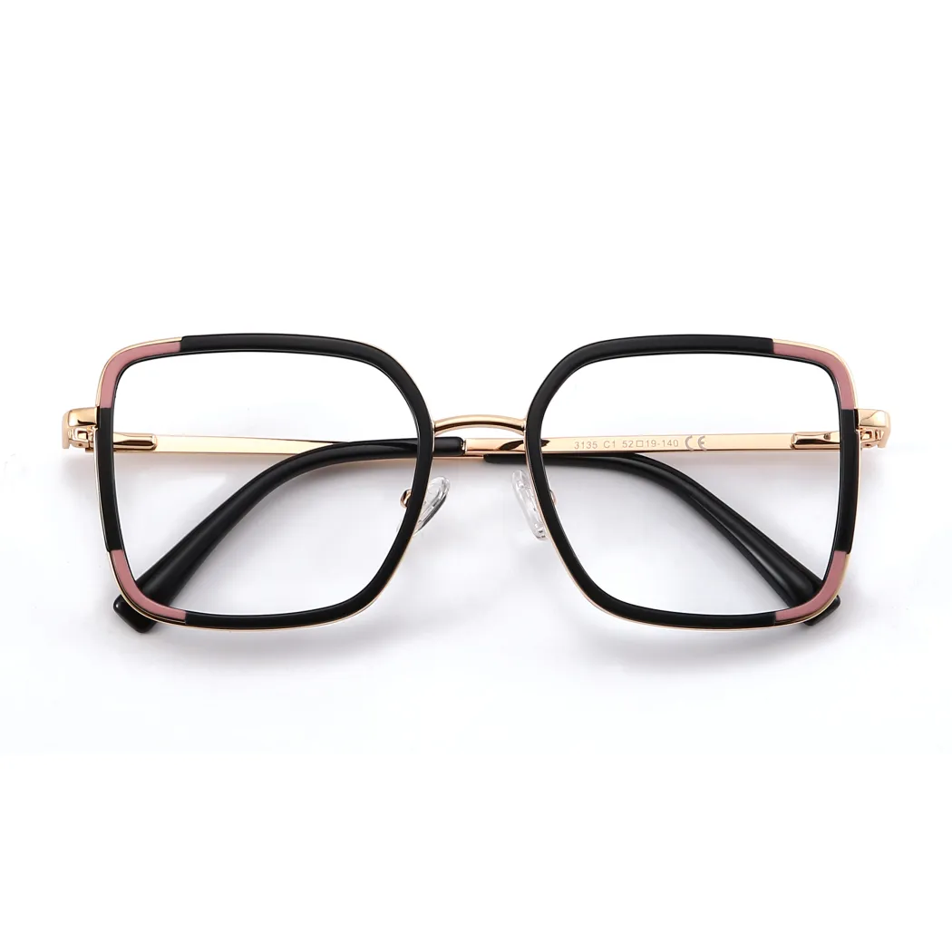 Square Black Eyeglasses