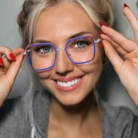 Square Black Eyeglasses