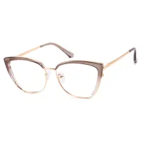 Cat-eye Light Brown Eyeglasses