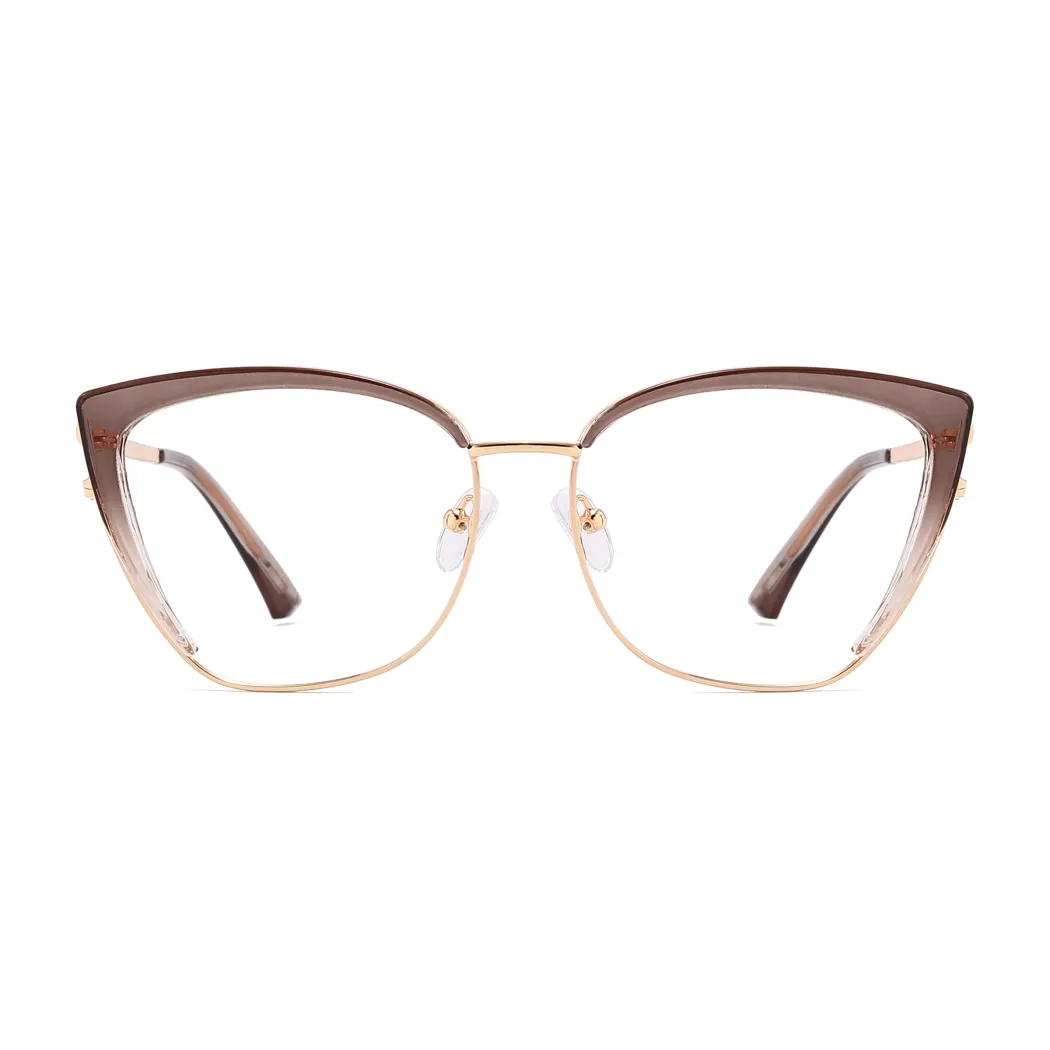 Cat-eye Light Brown Eyeglasses