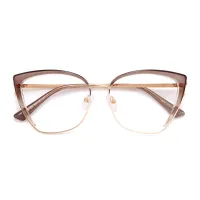 Cat-eye Light Brown Eyeglasses