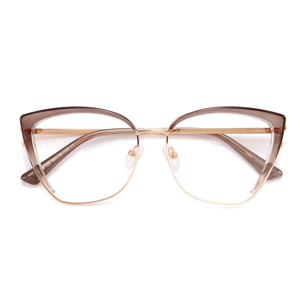 Cat-eye Light Brown Eyeglasses