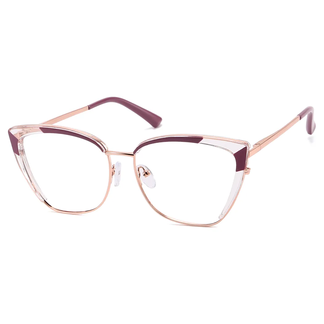 Cat-eye Transparent Pink Eyeglasses