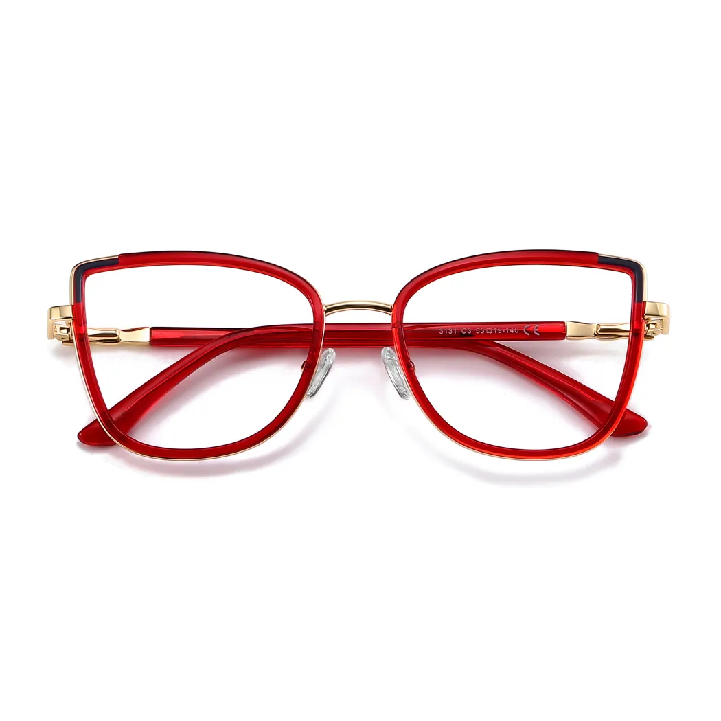 Cat-eye Red Eyeglasses