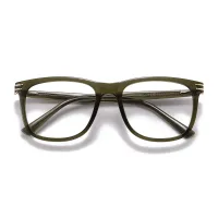 Square Dark Green Eyeglasses
