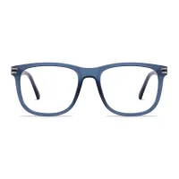 Square Transparent Blue Eyeglasses