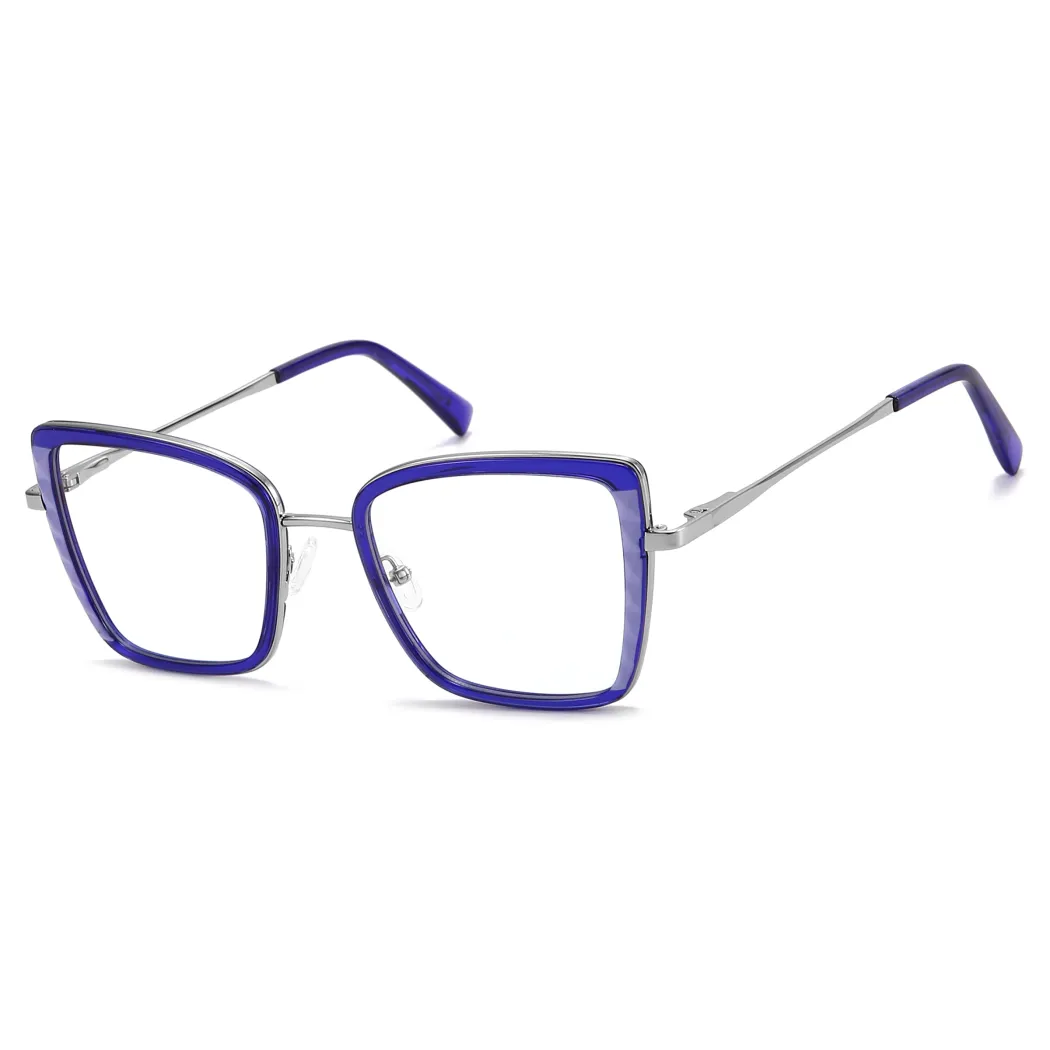Square Blue Eyeglasses