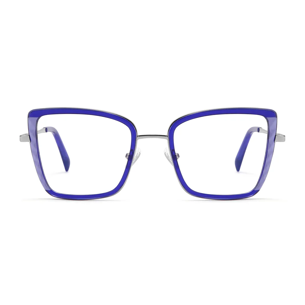 Square Blue Eyeglasses