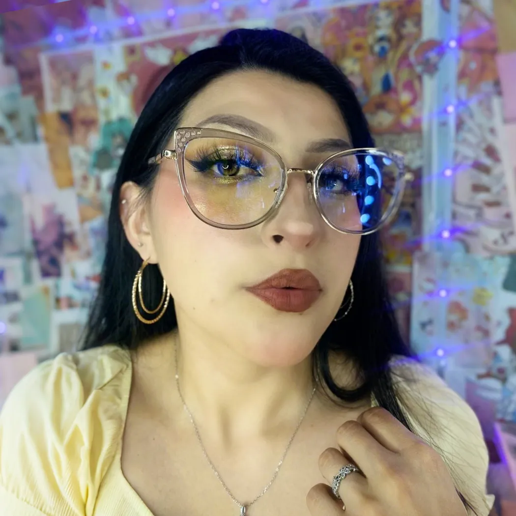Cat-eye Transparent Gray Eyeglasses
