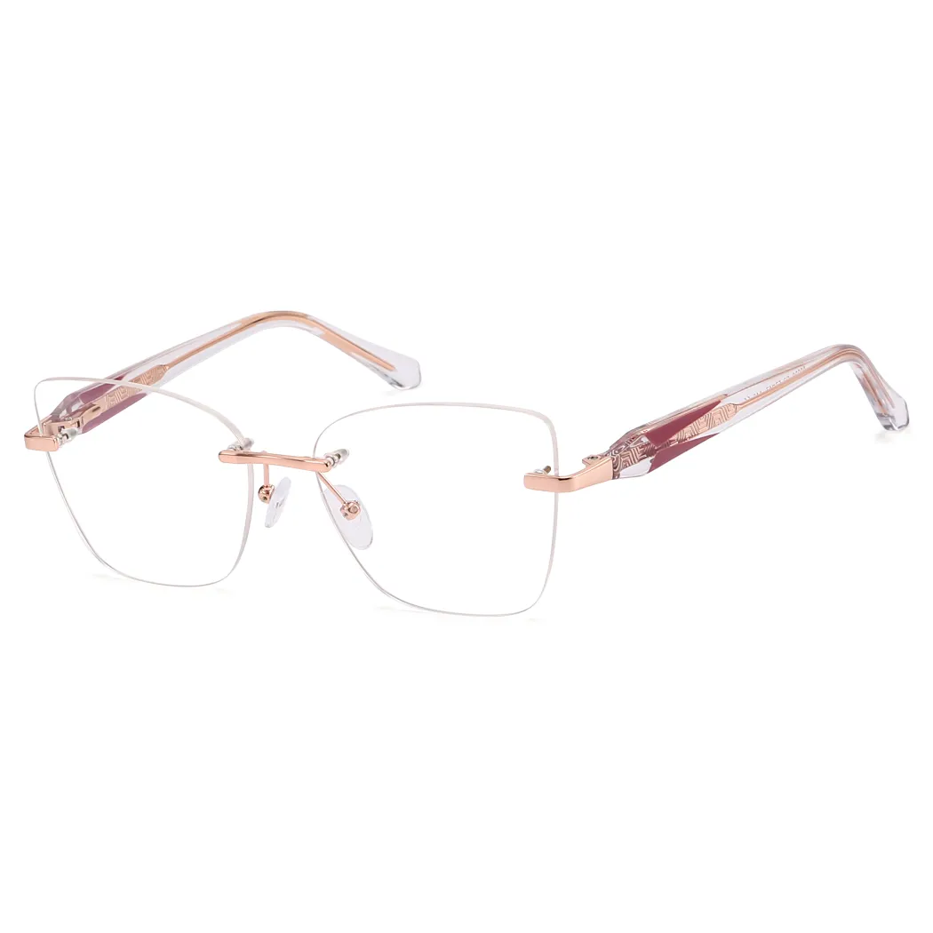 Square Rose Gold Eyeglasses