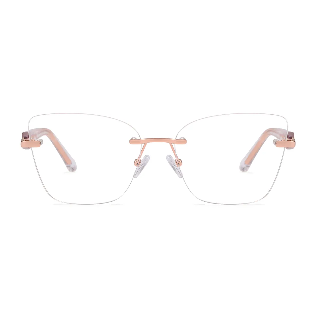 Square Rose Gold Eyeglasses