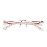 Square Rose Gold Eyeglasses