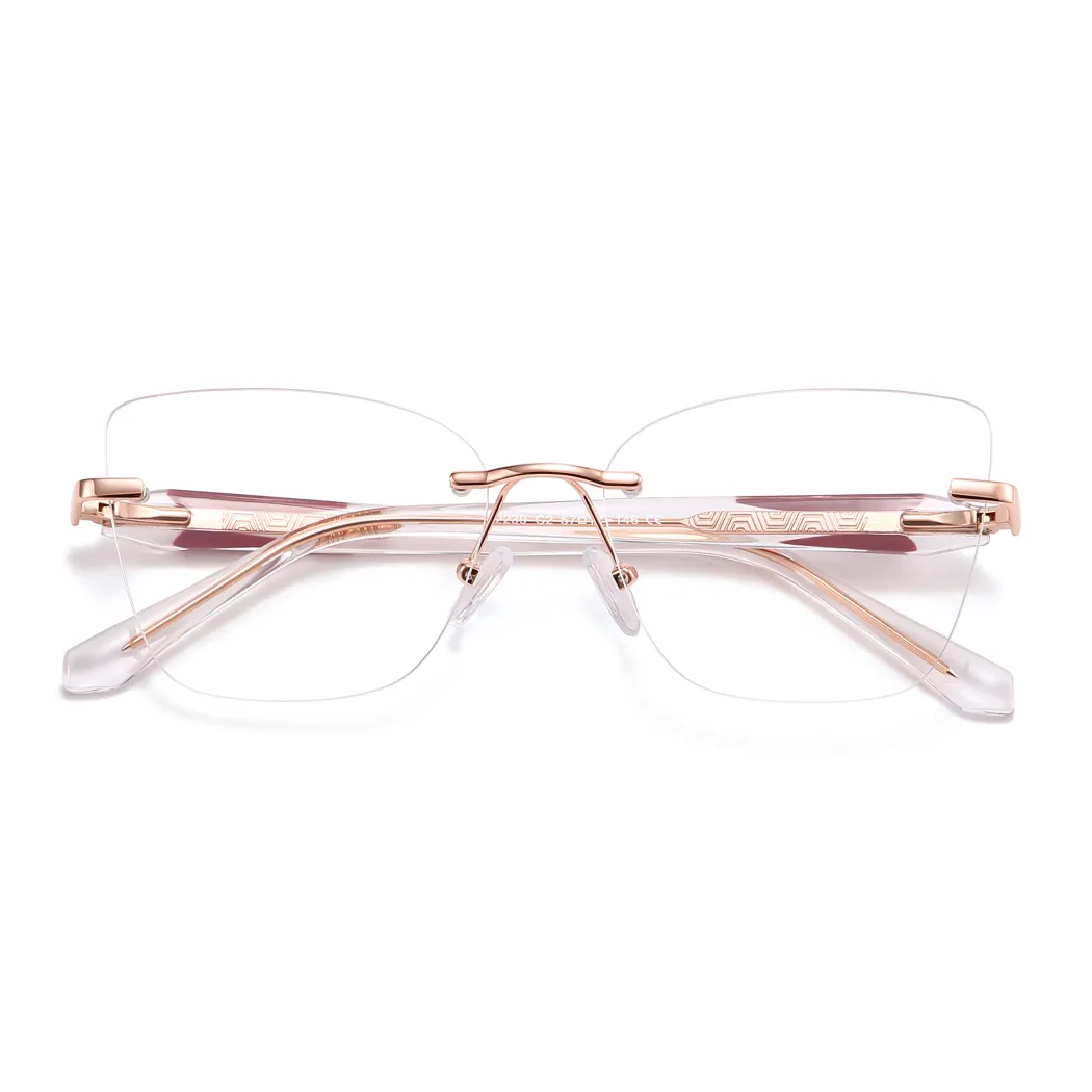 Square Rose Gold Eyeglasses