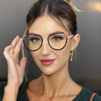 Geometric Black Eyeglasses